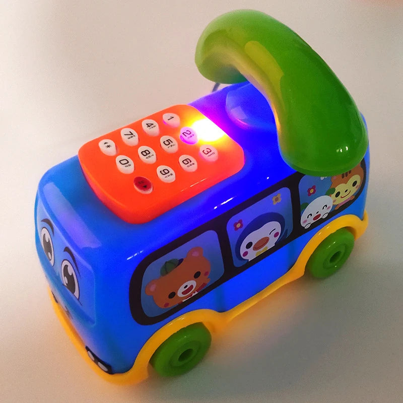 Childrens Singing Phone Toy Baby Cartoon Music Car Educational Machine Toy Early Education Christma 1
