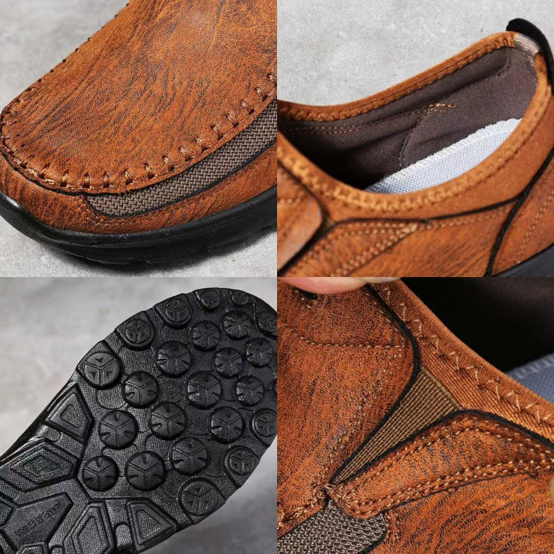 Comfortable Mens Loafers Sneakers Designer Handmade Casual Shoes Soft Sole Retro Walking Moccasins  5