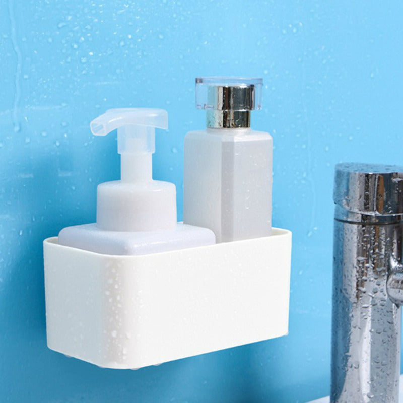 Wall Mounted Cosmetic Storage Box, Bathroom Storage Rack Shelf, Remote Control Phone Holder Organizer