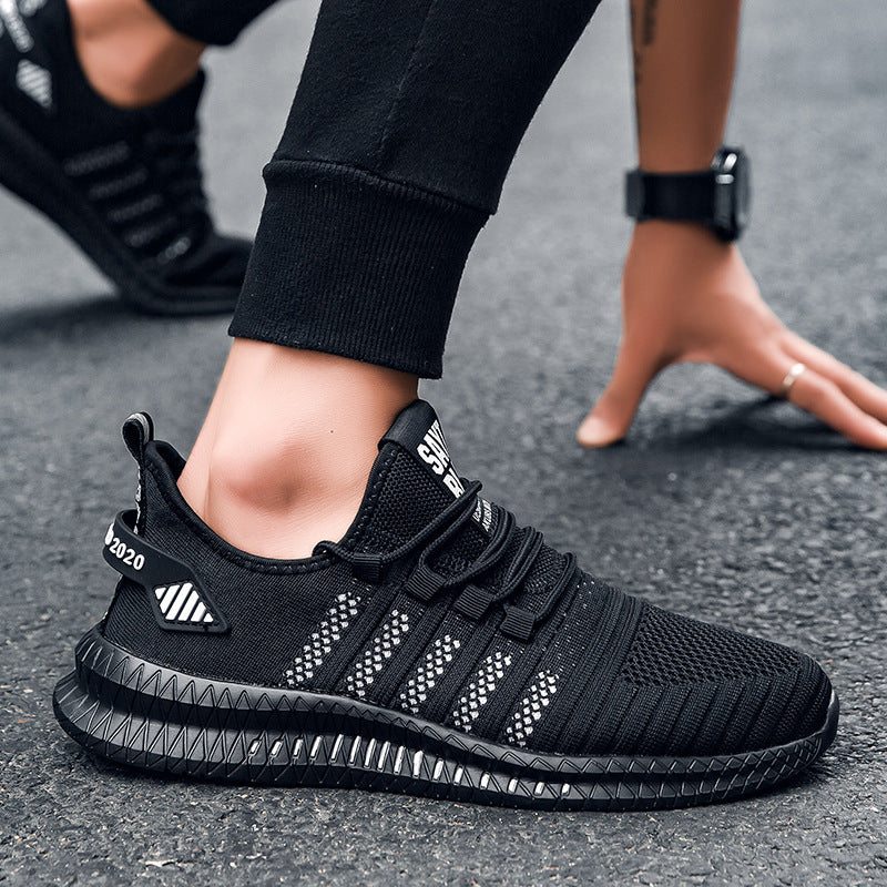 Men Sneakers Laceup Fashion Lightweight Walking Shoes Comfortable Running Shoes Brand Mesh Men Casu 2