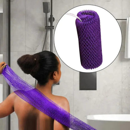 African Net Sponges, Authentic Exfoliating Bath Sponge Scrub, Deep Cleaning for Body, Arm, Foot, and Neck Skin