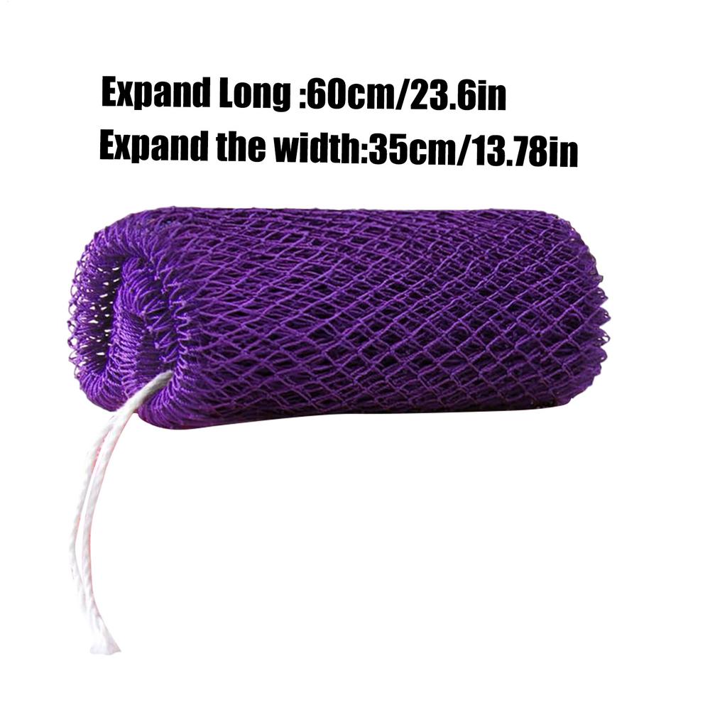African Net Sponges, Authentic Exfoliating Bath Sponge Scrub, Deep Cleaning for Body, Arm, Foot, and Neck Skin