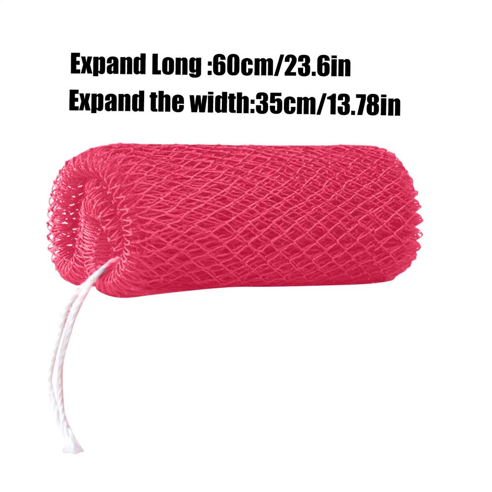 African Net Sponges, Authentic Exfoliating Bath Sponge Scrub, Deep Cleaning for Body, Arm, Foot, and Neck Skin