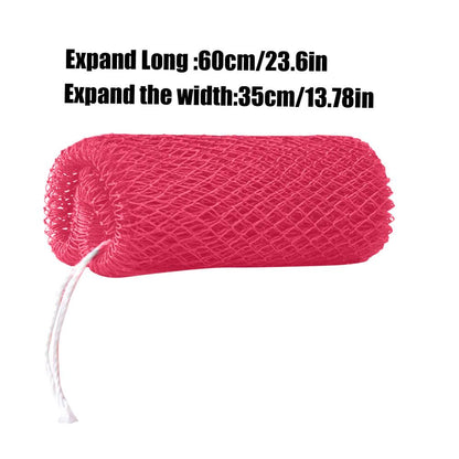 African Net Sponges, Authentic Exfoliating Bath Sponge Scrub, Deep Cleaning for Body, Arm, Foot, and Neck Skin