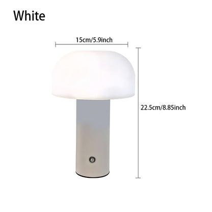 LED Charging Table Lamp New Mushroom Lamp With 3Colors Dimming Mushroom Night Light For Bar And Bed 6
