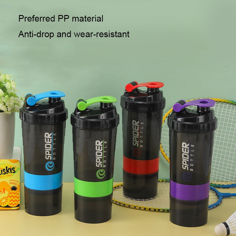 Fashionable Fitness Shaker Cup With Mixing Ball Creative Large Capacity Sports Water Cup 0