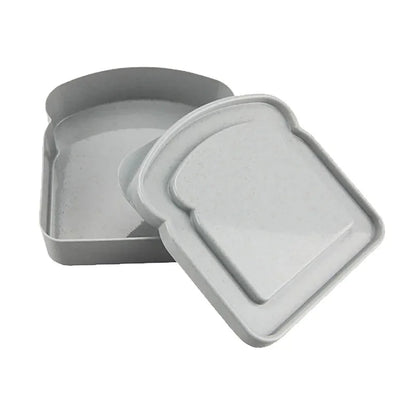 Sandwich Silicone Bento Box, Toast Shaped Lunch Box with Lid, Perfect for School, Office, and Outdoor Meals