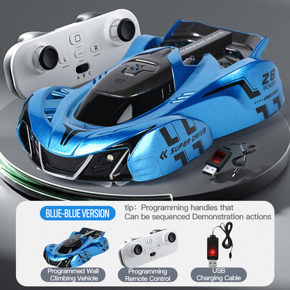 Light Chasing Wall Climbing Car Infrared Sensor Remote Control Toy Racing Car Four Wheel Drive For  7
