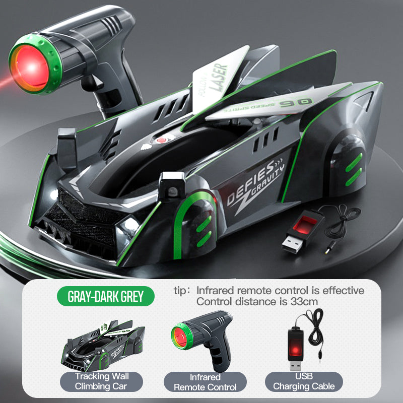 Light Chasing Wall Climbing Car Infrared Sensor Remote Control Toy Racing Car Four Wheel Drive For  8