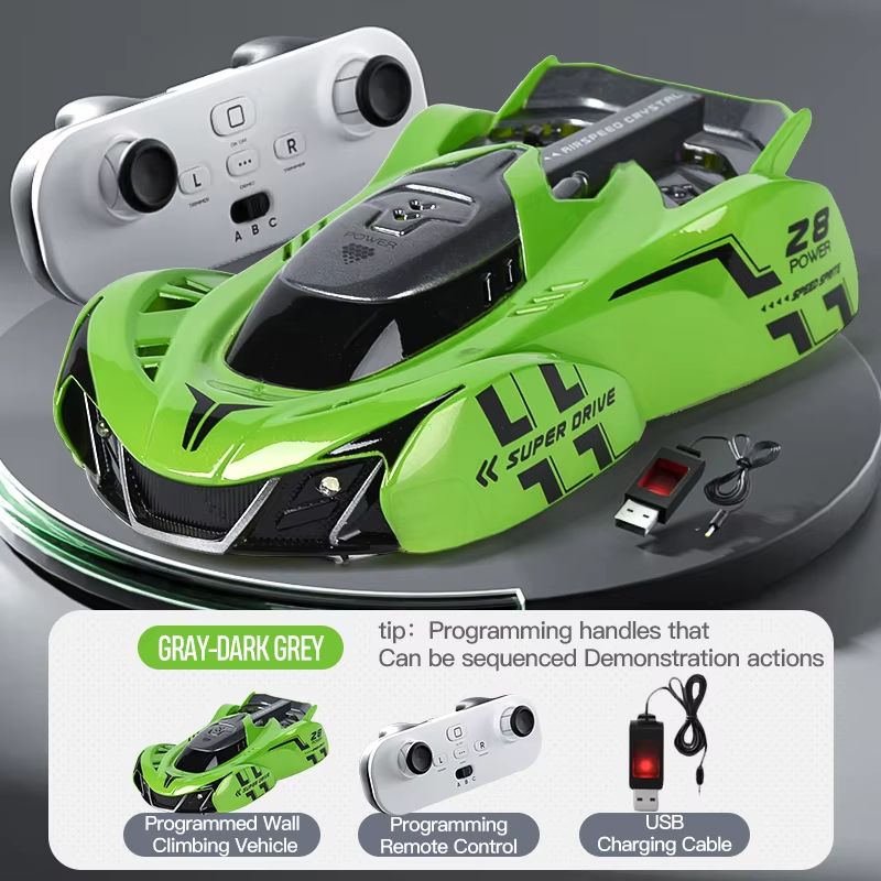Light Chasing Wall Climbing Car Infrared Sensor Remote Control Toy Racing Car Four Wheel Drive For  9