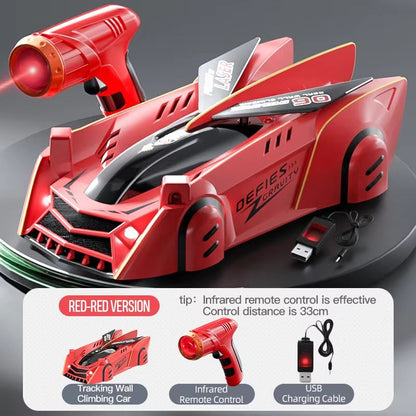 Light Chasing Wall Climbing Car Infrared Sensor Remote Control Toy Racing Car Four Wheel Drive For  11