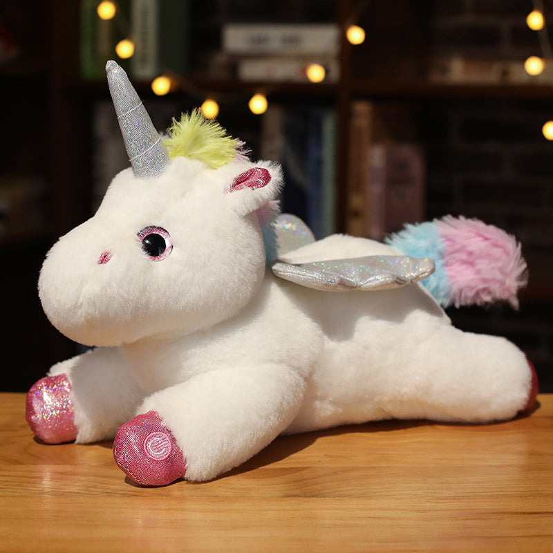 Glowing Unicorn Pillow LED Light Stuffed Plush Toy Creative Luminous Cushion For Children Great Gif 6