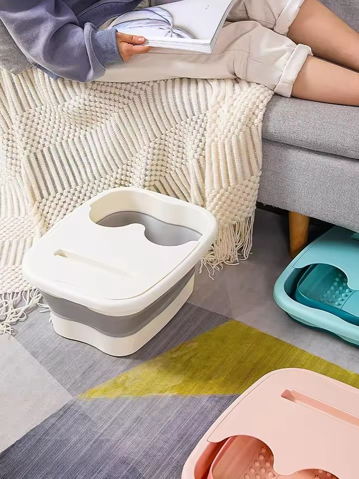 Foldable Foot Bath Massage Bucket For Relaxing Spa  Pedicure Soaks 2