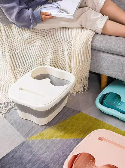 Foldable Foot Bath Massage Bucket For Relaxing Spa  Pedicure Soaks 2