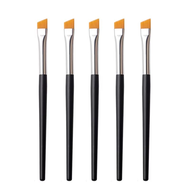 Karsyngirl 5 Pcs Eye Makeup Brush Set  Flat Eyeliner Eyebrow And Detail Brushes For Professional Ey 5