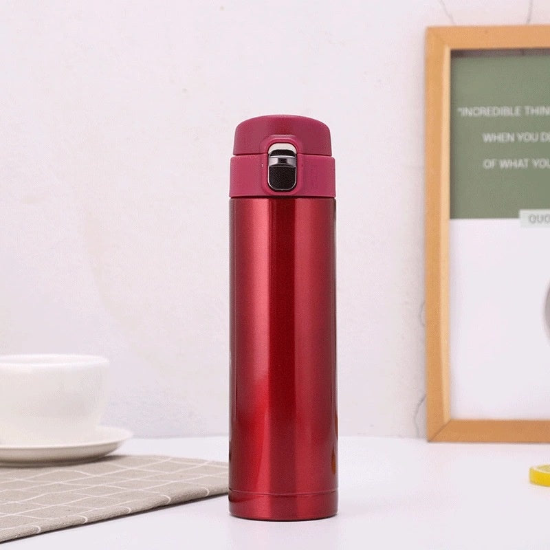 Creative Bullet Cover Thermos Cup Simple Solid Color Water Cup Students Go To School Design 3