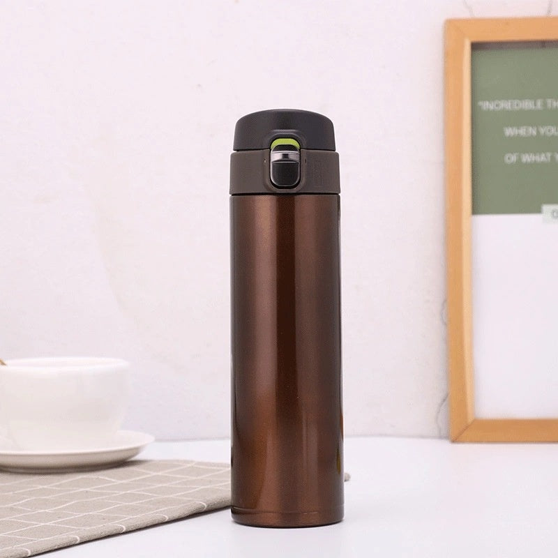 Creative Bullet Cover Thermos Cup Simple Solid Color Water Cup Students Go To School Design 2