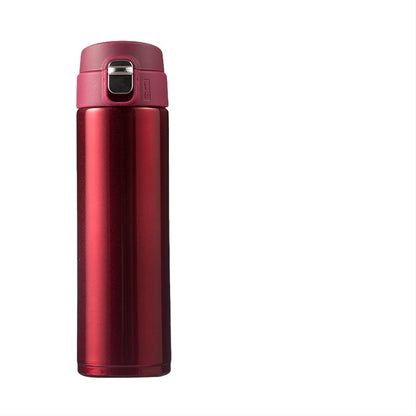 Creative Bullet Cover Thermos Cup Simple Solid Color Water Cup Students Go To School Design 5
