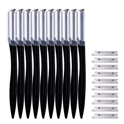 Karsyngirl 510 Pcs Facial Face Razor Eyebrow Trimmer Blades Set  Facial Hair Remover And Eyebrow Sh 12