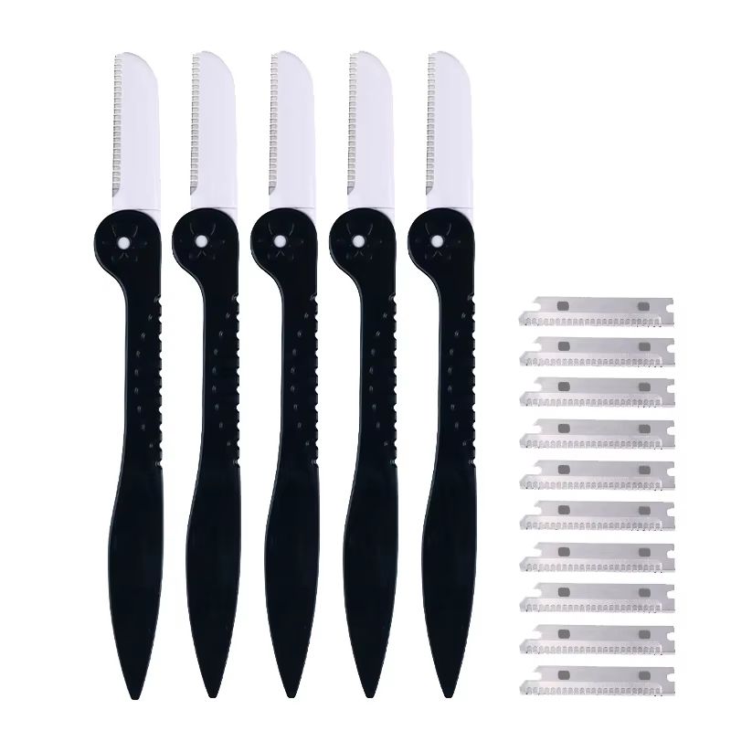 Karsyngirl 510 Pcs Facial Face Razor Eyebrow Trimmer Blades Set  Facial Hair Remover And Eyebrow Sh 7