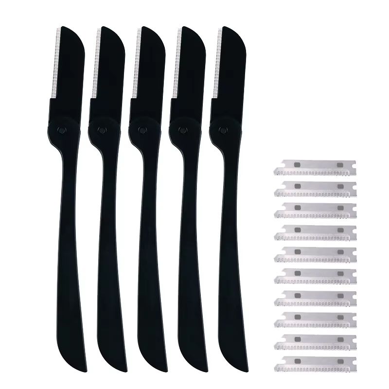 Karsyngirl 510 Pcs Facial Face Razor Eyebrow Trimmer Blades Set  Facial Hair Remover And Eyebrow Sh 8
