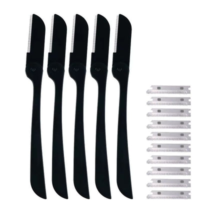 Karsyngirl 510 Pcs Facial Face Razor Eyebrow Trimmer Blades Set  Facial Hair Remover And Eyebrow Sh 8