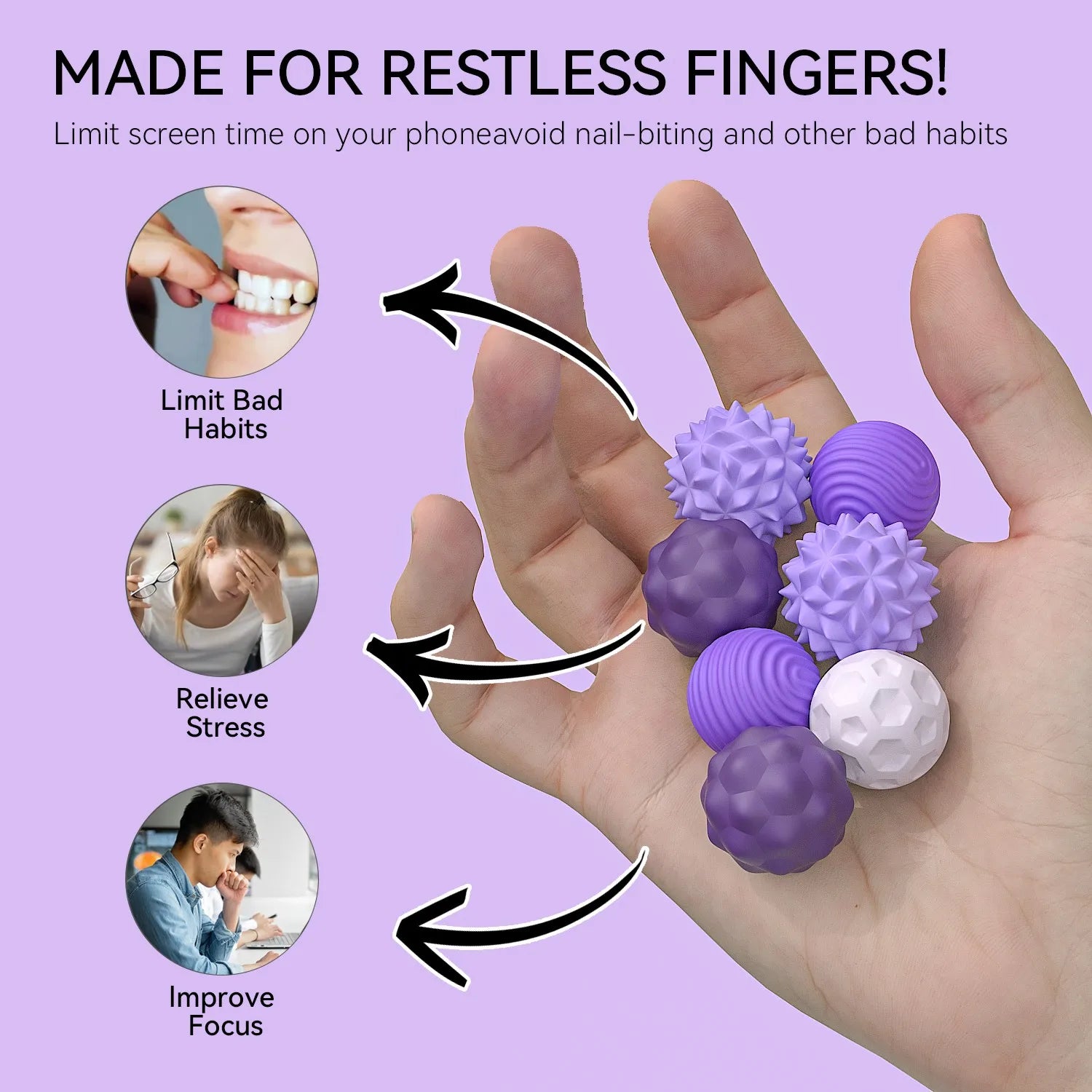 Silicone Magnetic Sensory Balls Autism Calming Fidget Toy Worry Balls For Anxiety Relief Stress Sen 5
