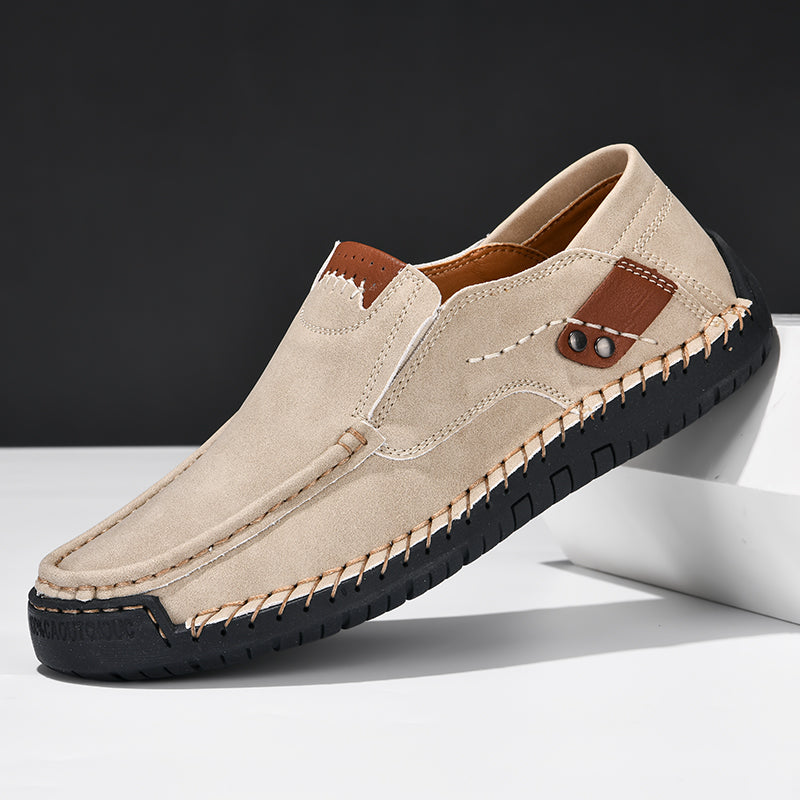 Casual Comfortable Slip On Loafers Handmade Leather Men Shoes Men Leather Shoes Flats Moccasins Wal 5