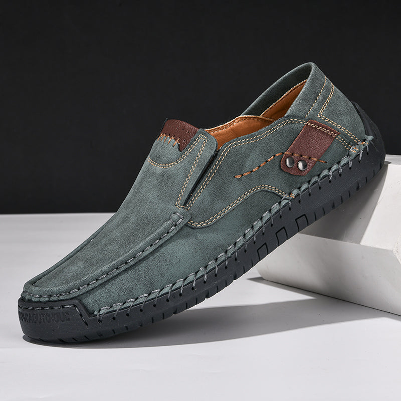 Casual Comfortable Slip On Loafers Handmade Leather Men Shoes Men Leather Shoes Flats Moccasins Wal 11