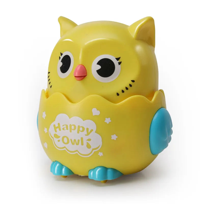 Interactive Kids Owl Shaped Press Mechanical Wind Up Sliding Toys For Boys And Girls Xmas Birthday  6