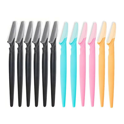 Karsyngirl 12 Pcs Mix Color Eyebrow Razor And Face Hair Remover Set For Women 9