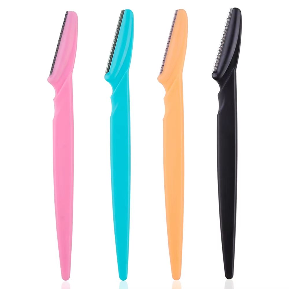 Karsyngirl 3410 Pcs Eyebrow Trimmer Blade Shaver Portable Face Razor Set Facial Hair Remover And Br 12