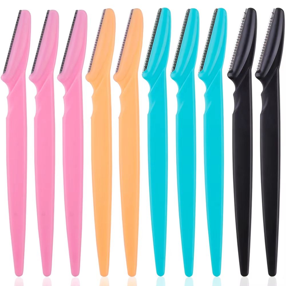 Karsyngirl 3410 Pcs Eyebrow Trimmer Blade Shaver Portable Face Razor Set Facial Hair Remover And Br 17