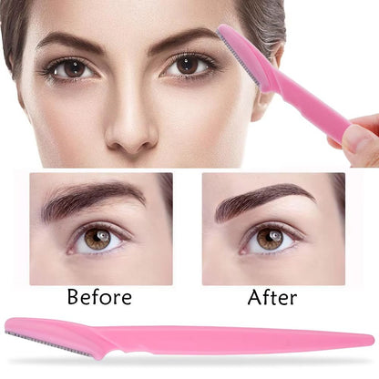 Karsyngirl 3410 Pcs Eyebrow Trimmer Blade Shaver Portable Face Razor Set Facial Hair Remover And Br 2