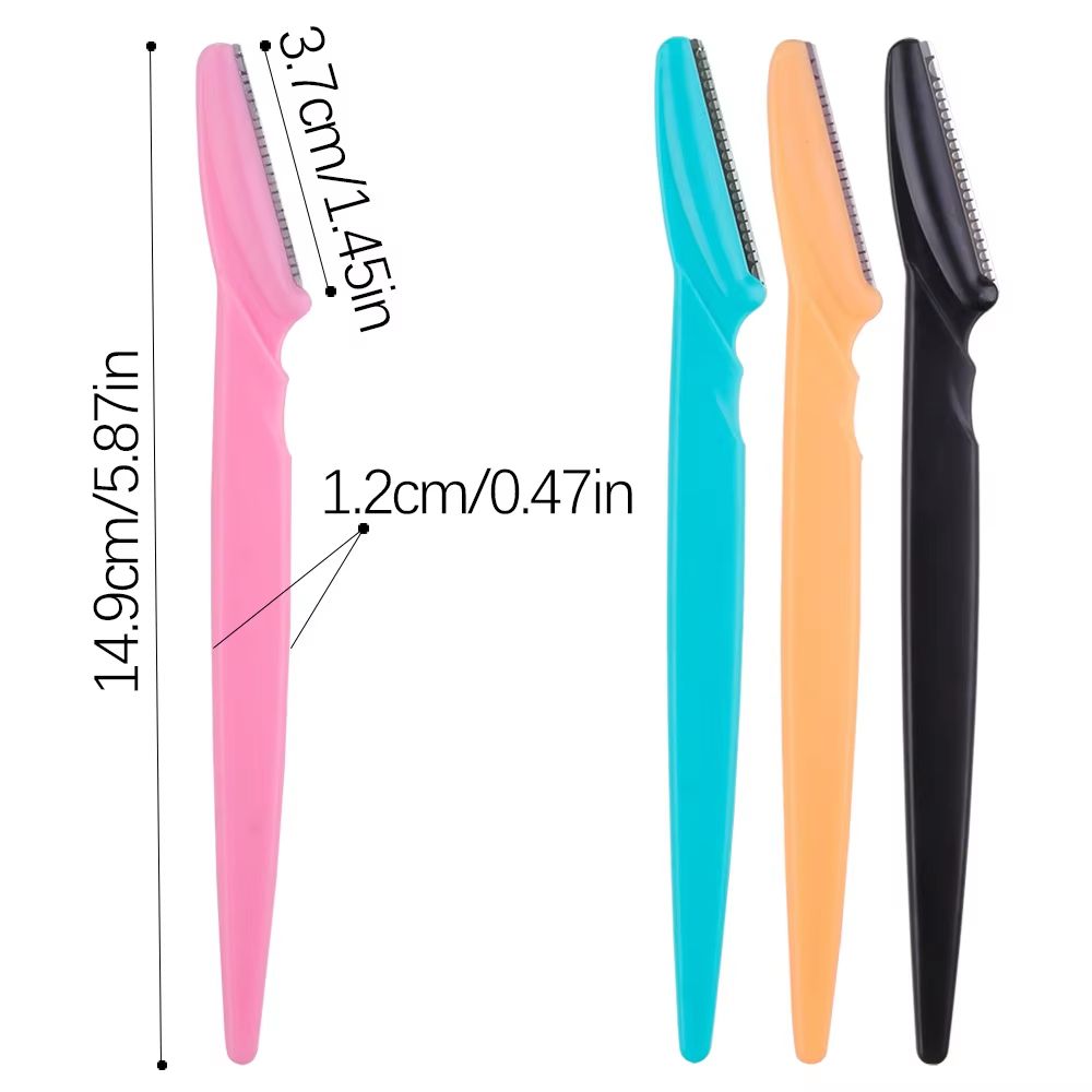 Karsyngirl 3410 Pcs Eyebrow Trimmer Blade Shaver Portable Face Razor Set Facial Hair Remover And Br 5