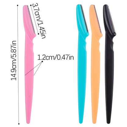 Karsyngirl 3410 Pcs Eyebrow Trimmer Blade Shaver Portable Face Razor Set Facial Hair Remover And Br 5