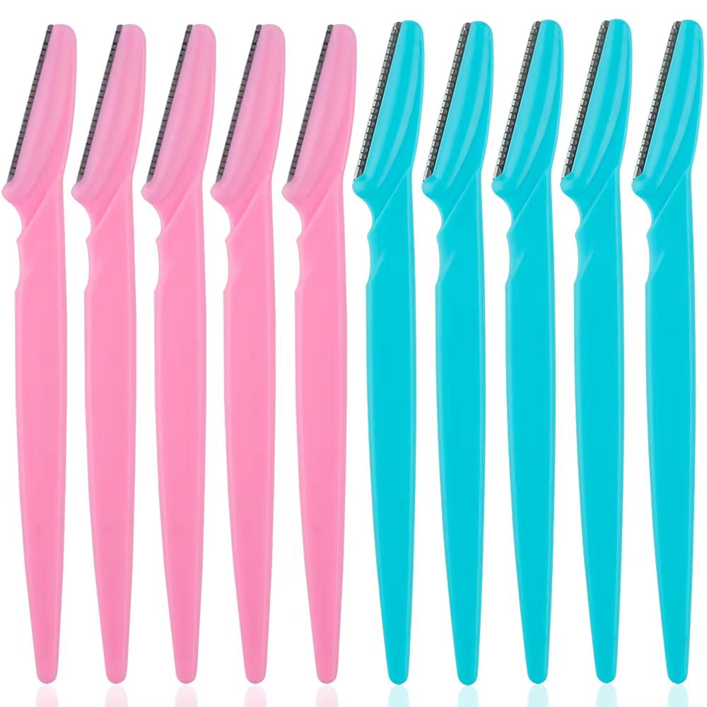 Karsyngirl 3410 Pcs Eyebrow Trimmer Blade Shaver Portable Face Razor Set Facial Hair Remover And Br 18