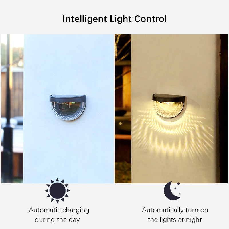 Outdoor Solar Light, Solar Wall Lamp Waterproof for Yard, Garage, Porch, Driveway, Railing