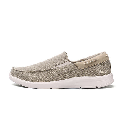 Fashion Casual Men Shoes Lightweight Breathable Canvas Slip On Loafers Driving Sneakers Summer Shoe 8