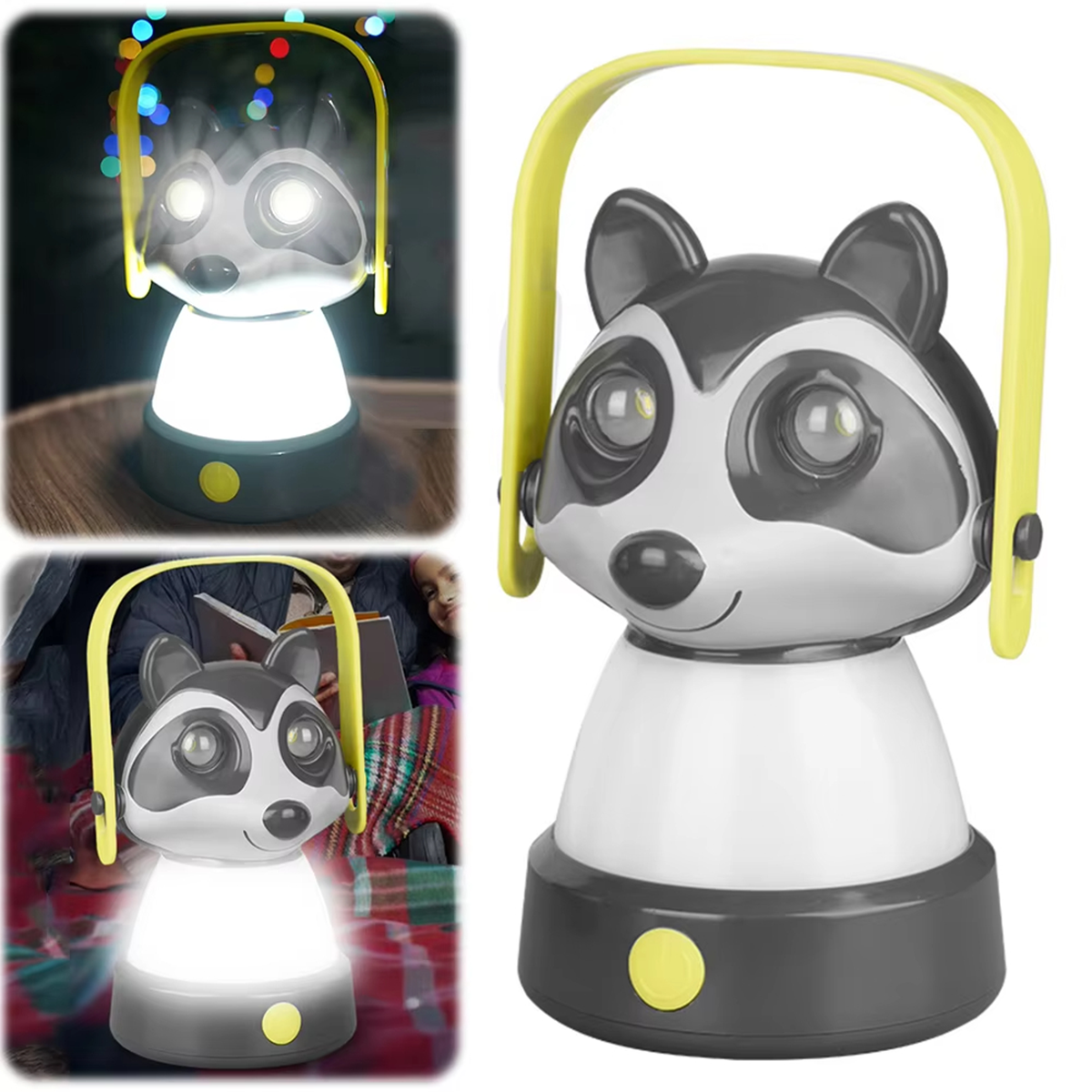 Waterproof Kids LED Camping Lantern, Cute Outdoor Lantern with Hanging Light