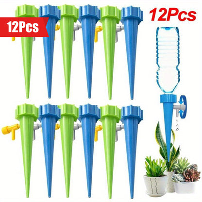 Self Watering Spike, Automatic Drip Irrigation System, Adjustable Water Dripper for Flower Plants and Greenhouse Garden