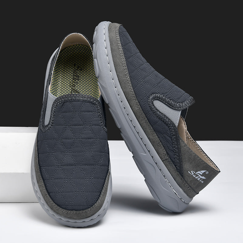 Lightweight Slip On Loafers Men Casual Shoes New Spring Breathable Sneakers Outdoor Walking Elastic 4