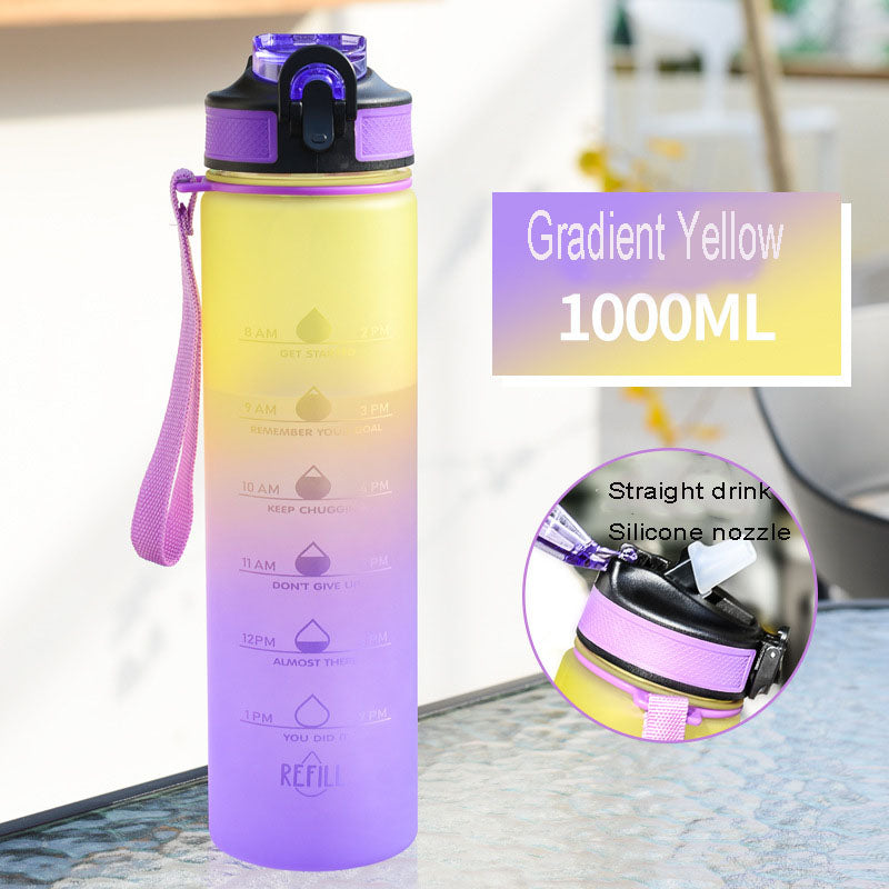 Portable Plastic Water Cup Summer Sports Cup With Rope Large Capacity Cup For Men And Women 4