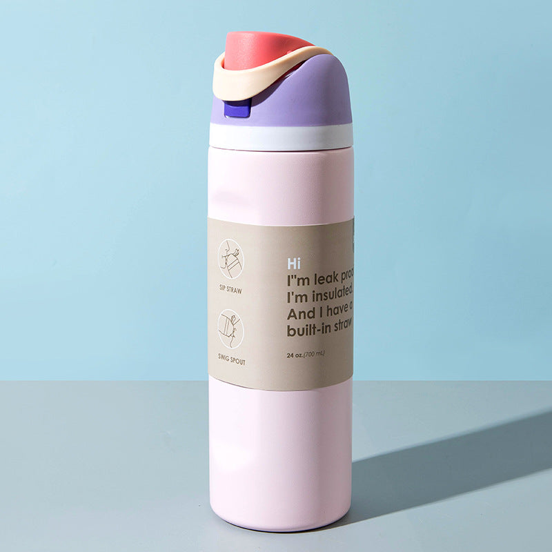 Stainless Steel Insulated Sports Cup Portable Water Bottle BestSelling LargeCapacity Handheld Cup 3