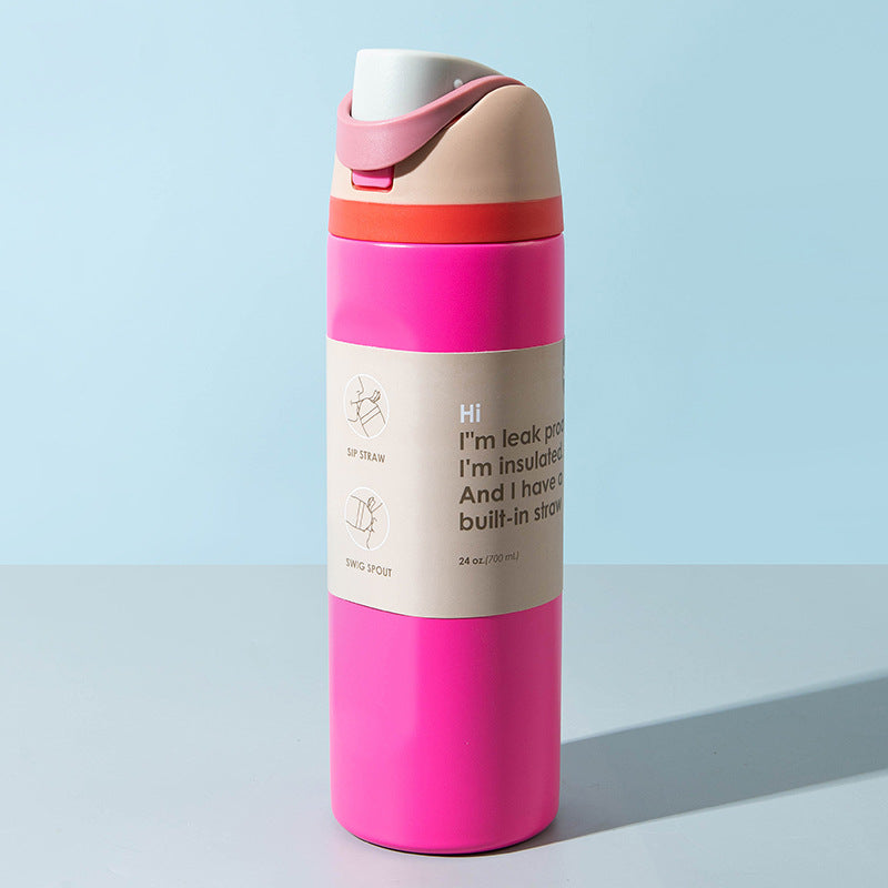 Stainless Steel Insulated Sports Cup Portable Water Bottle BestSelling LargeCapacity Handheld Cup 8