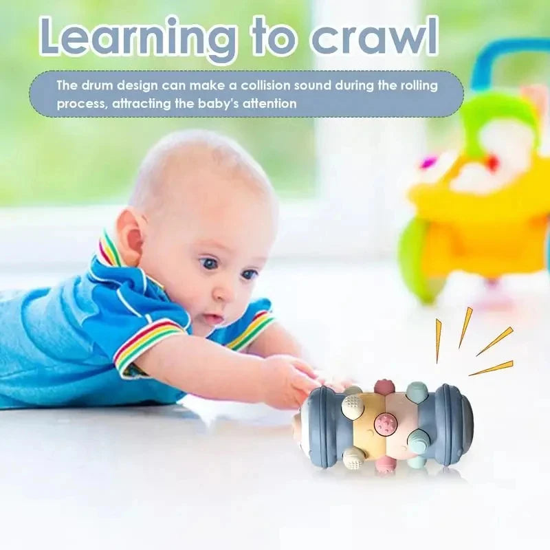 Montessori Educational Baby Crawling Roller Toy Tummy Time Activity Sensory Development Toy For Inf 4