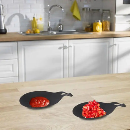 Heat Resistant Silicone Spoon Rest, Spatula Holder, Utensil Placemat Tray