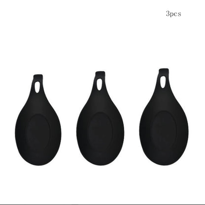 Heat Resistant Silicone Spoon Rest, Spatula Holder, Utensil Placemat Tray