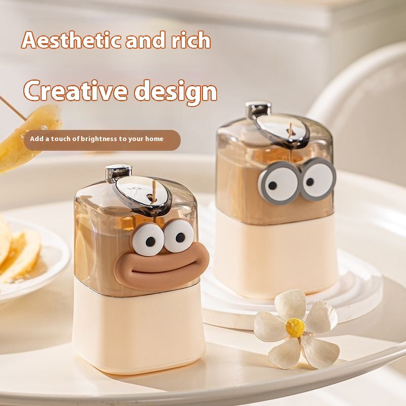 Cartoon Design Toothpick Holder EcoFriendly High Appearance Level For Home Use Light Luxury Table A 1