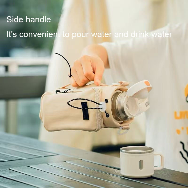 Portable Water Bottle Bag Premium Simple Water Cup Cover Travel Mobile Phone Water Cup Protective C 3